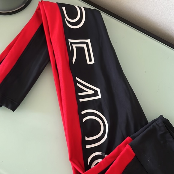 Woman’s legging hipkini legging, size medium, black, red - Picture 3 of 6